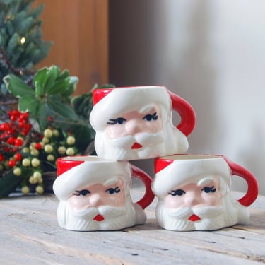 Vintage Santa mug / Santa Claus mug / Christmas mug / vintage Christmas / farmhouse Christmas decor /  Christmas decor / sold separately 