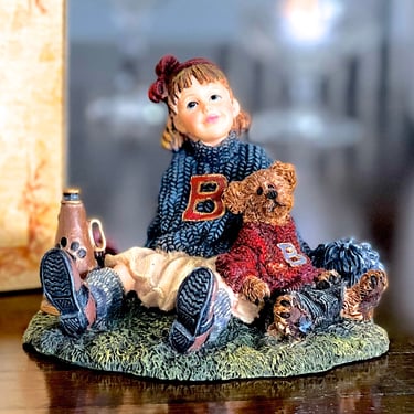 VINTAGE: 1999 - Boyds Bears "Tami with Doug...Half Time" Figurine in Box - Yesterday's Child - #3546 - NIB - SKU 35-C-00034396 