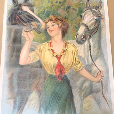 Prize Winners Original Vintage 1912 Lithograph Poster for Wilson Chemical Co 