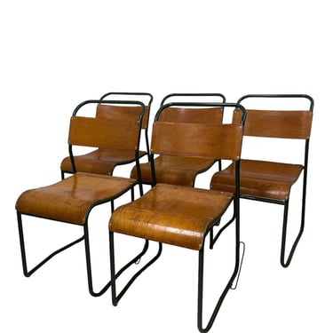 Free Shipping Within Continental US - Vintage Circa 1950’s Bentwood and Metal Chairs Set of 5 