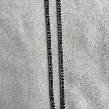 24” silver chain N044