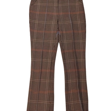 Veronica Beard - Tan, Brown, Red, & Blue Houndstooth Dress Pants Sz 00