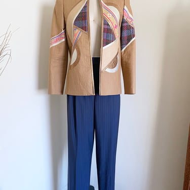 SALE Vintage 80's Lillie Rubin Quilted Jacket, High Fashion, XS S 