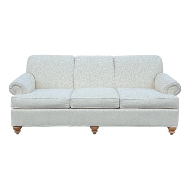 Ethan Allen Traditional Three Cushion Rolled Arm Sofa 