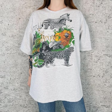 Vintage Endangered Species 80's Animals Tee Shirt T-Shirt 
