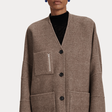 Canal Coat - Sencha / Light Brown