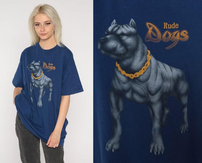 90s cyber dog protector denim-