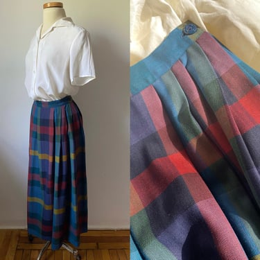 Colorful 80s Librarian Skirt 