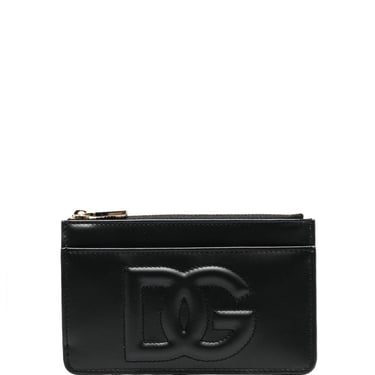 Dolce & Gabbana Women Dg Logo Leather Card Case