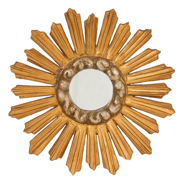 Large Vintage Gilt Sunburst Mirror