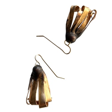 Jadewater | Dried Flowers Bronze Sculptures earrings