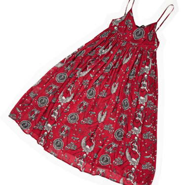 Jean Paul Gaultier 90s printed babydoll dress