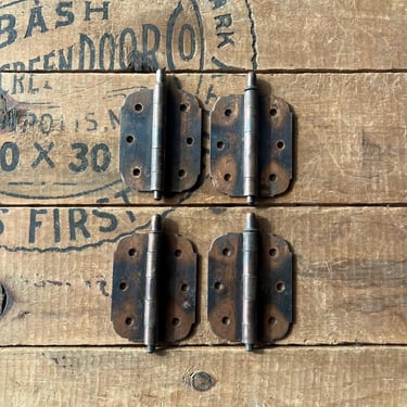 Set of 4 Flashed Copper National Mfg Hinges 3 X 2.5 