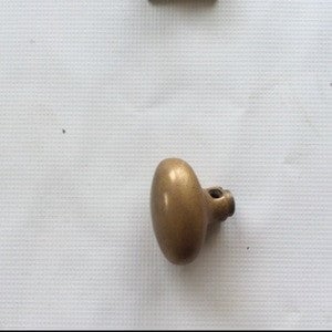 Doorknob, Brass Oval Large