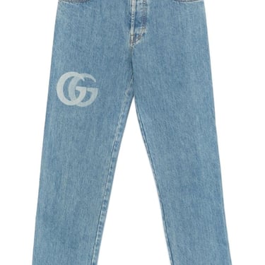 Gucci Men Cropped Slim Jeans