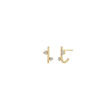 J Hook Diamond Earrings