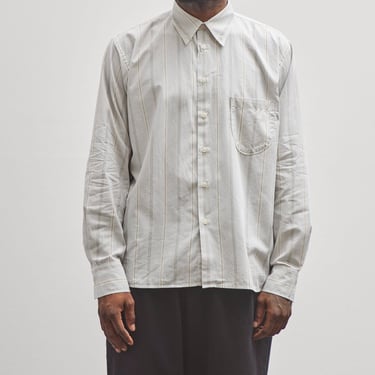 Universal Works Lazy Day Shirt, Sydney Stripe Ecru