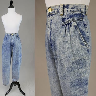 80s Pleated Jeans - 27.5