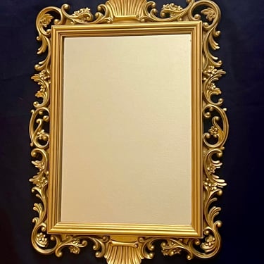 Ornate Wall Mirror, Hollywood Regency, Vintage Mirror, Syroco, Wall Hanging, Home Interiors 