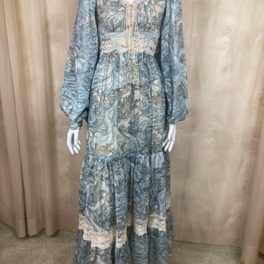 1970's Fey Folk Gunne Sax Gown