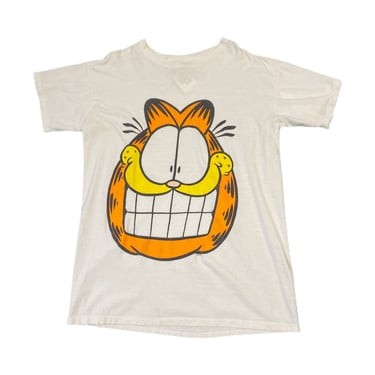 (2XL) Vintage White Garfield T-Shirt 030922 JF