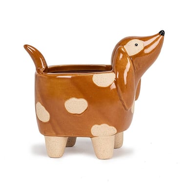 Sm Dog on Legs Planter-4" H