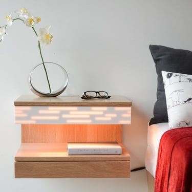 Modern Nightstand, Floating Nightstand, Floating Night Stand, Modern Floating Night Stand, Contemporary Nightstand, Modern Bedside Table 