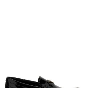 Prada Men Logo Patent Leather Loafer