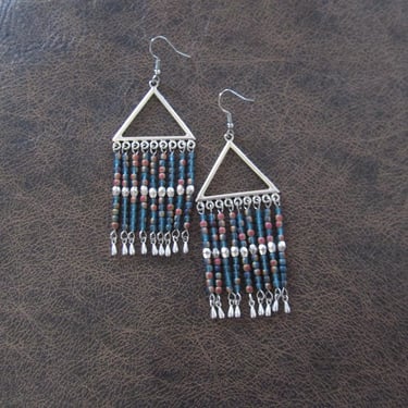 Unique seed bead chandelier earrings 5 