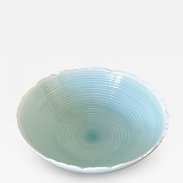 Japanese Contemporary Celadon Ceramic Bowl by Ono Kotaro