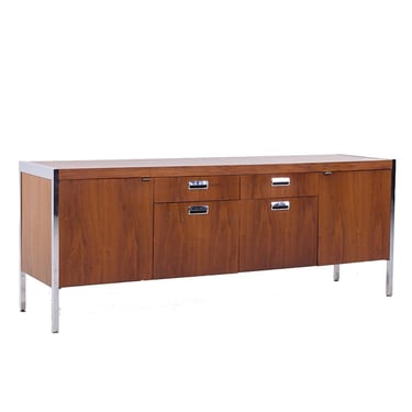 George Nelson Style Mid Century Walnut File Credenza - mcm 