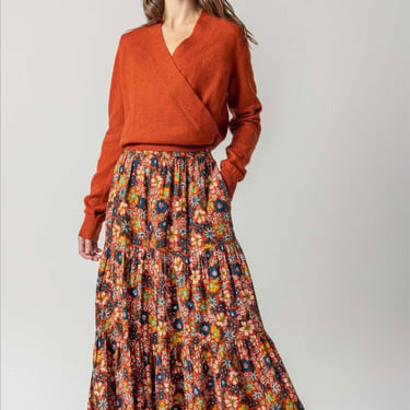 Lilla P | Floral Tiered Skirt