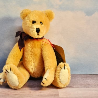 Vintage Boyd's Bears Mohair Archive Collection Jointed Bear Circa 1990 Original Tags Collectible Holiday Decor Collector Lovely Gift 