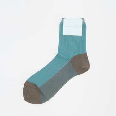 Twinkle Short Crew Socks in Aqua