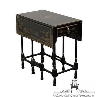 DREXEL HERITAGE 18th Century Collection Asian Chinoiserie Black Lacquered 30