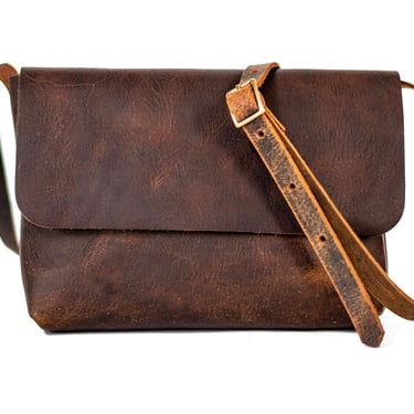 Leather Satchel | Small Crossbody Bag | Leather Bag | Made in USA 