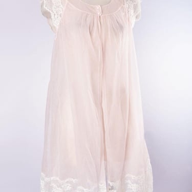 50's Pink Chiffon Baby doll Nighty VANITY FAIR 1950's, 1960's Vintage Lingerie 