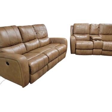 Flexsteel Leather Recliner Set