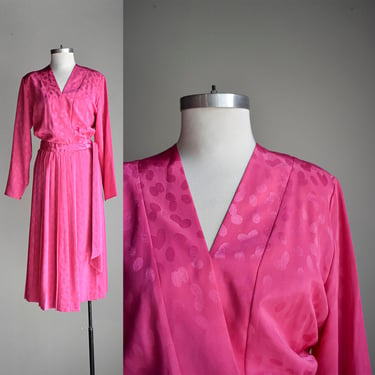 1980s Hot Pink 9 to 5 Dress 