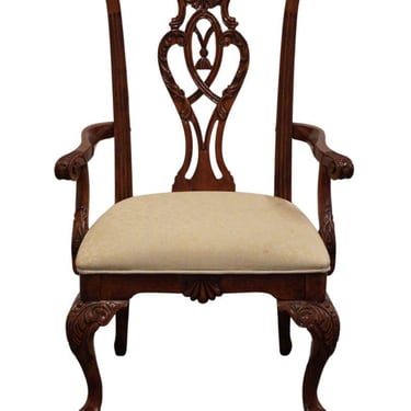 UNIVERSAL FURNITURE Solid Mahogany Traditional Chippendale Style Dining Arm Chair 