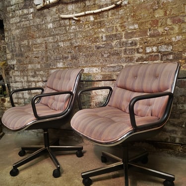 2 Knoll Executive Chairs by Charles Pollock