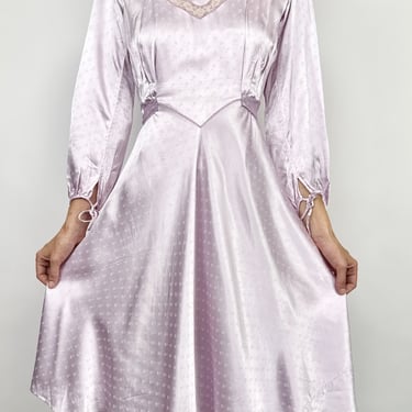 Rapunzel's Wish Lavender Silk Dress