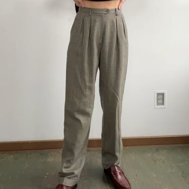 Lauren Wool Plaid Pants