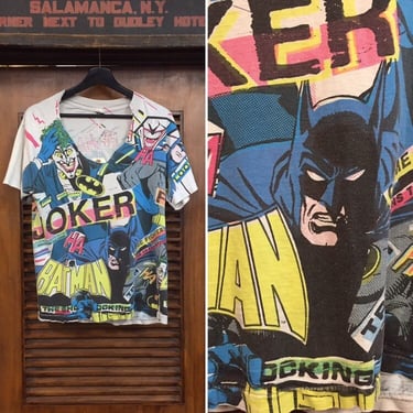 Vintage 1980’s DC Comics Batman and Joker Tee, 80’s Graphic Tee Shirt, 1989, 80’s Superhero Tee Shirt, Detective Comics, Vintage Clothing 