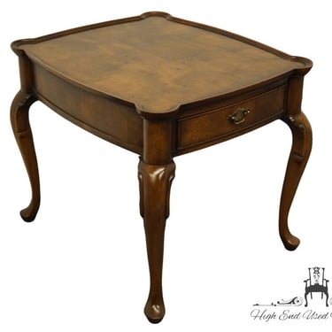 Hekman Furniture Burled Walnut Traditional Style 22" Accent End Table 
