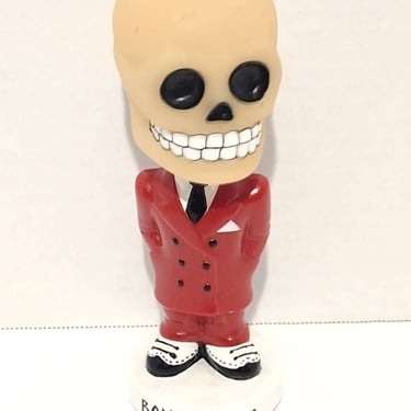 Vintage 1999 Funko Wacky Wobbler Bone Daddy Red Suit-Glow In Dark Bobble Head Figure Rare 7