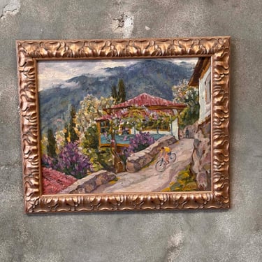 Russian Expressionist Oil Painting on Board 1967