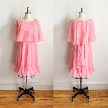 1970s Mollie Parnis Boutique Bubblegum Dress 