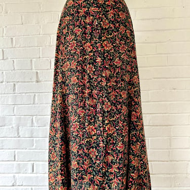 Size 22/24 - 1990's Fall Vibes Button Up Skirt 