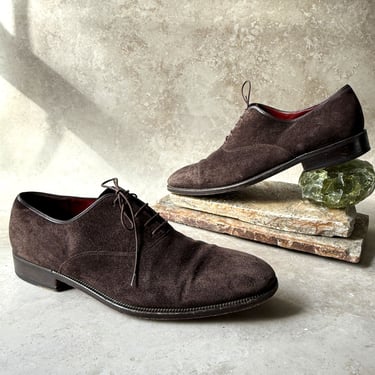 Ferragamo Suede Oxfords | 11.5
